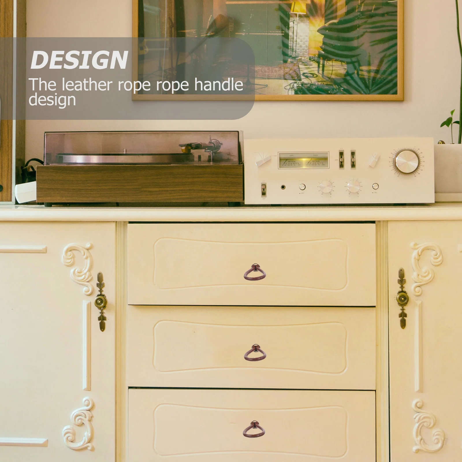 

Rope Handle Rustic Cabinet Pull Smooth Burr-Free Drawer Knob For Wardrobe Cupboard Bathroom Furniture Hardware