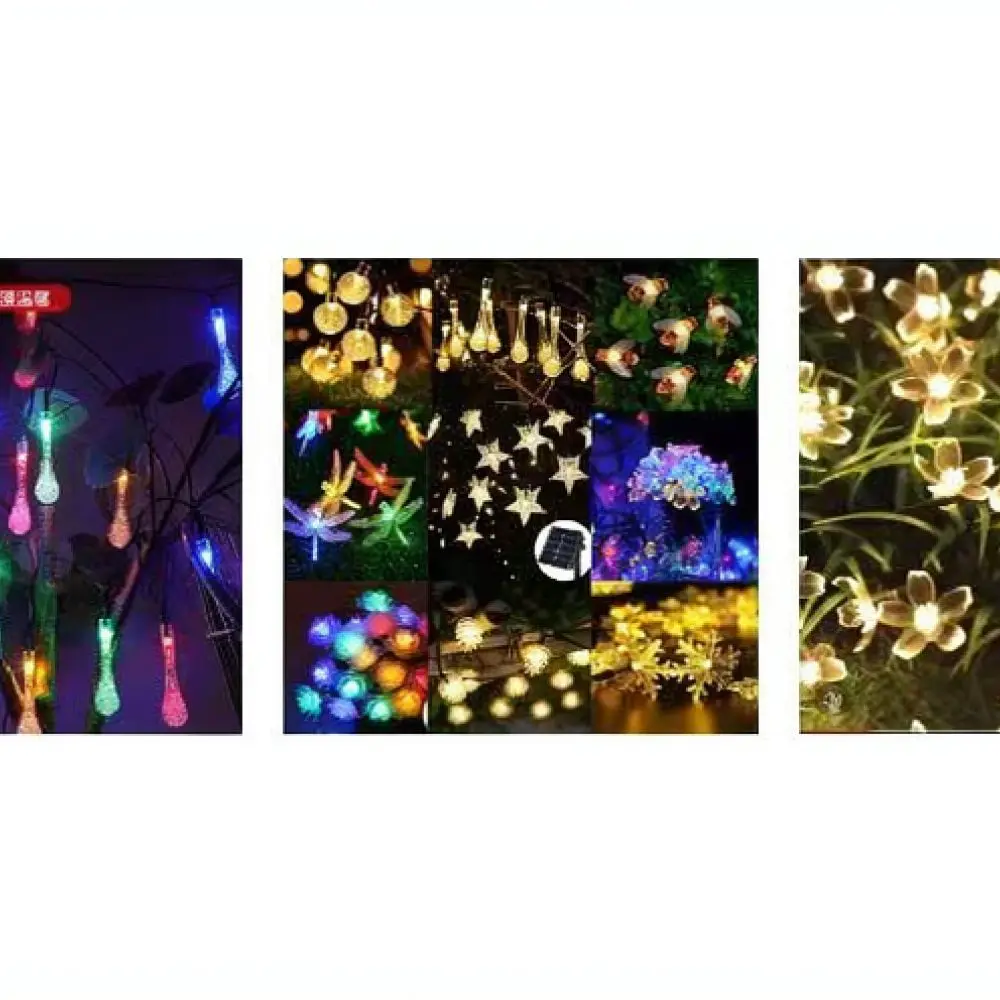 Waterproof Solar Bubble Globe String Lights Outdoor Garden Decor Lamp For Patio Pathway Yard Holiday Festive Atmosphere Lighting