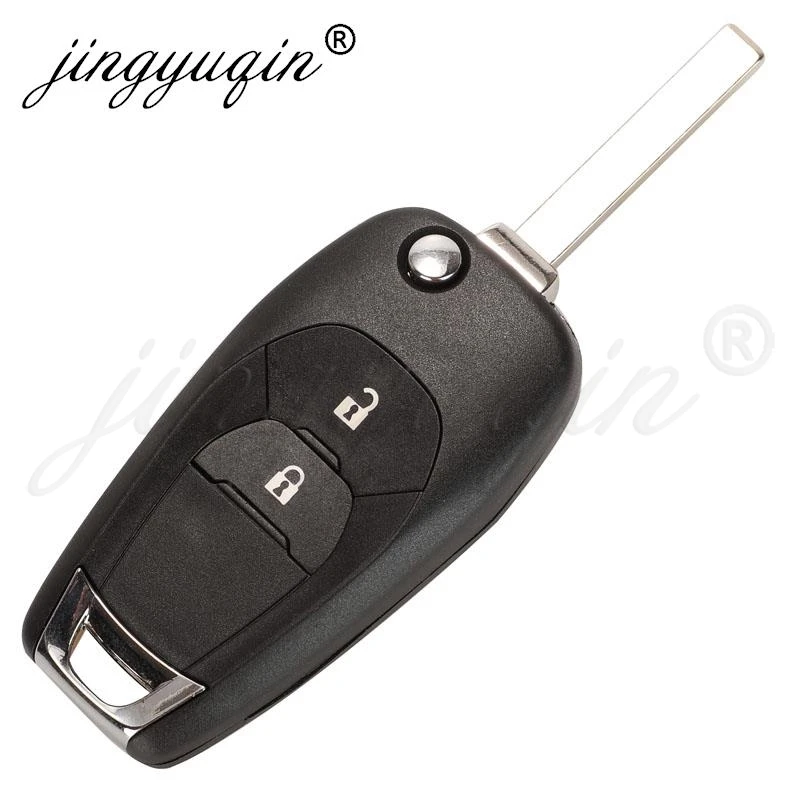 Jingyuqin 433.92Mhz FSK 4A Chip pilot samochodowy klucz składany dla chevroleta Cruze 2015 Cavalier Trax Sonic iskra 2019 + oryginalny OEM PCB