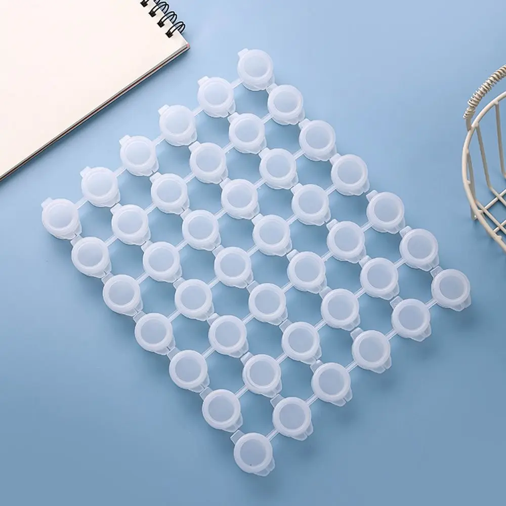 Portable Plastic Pigment Strips 2ml/3m/5ml 6/8 Connected Pots Empty Paint Cups Pigment Container Watercolor Painting