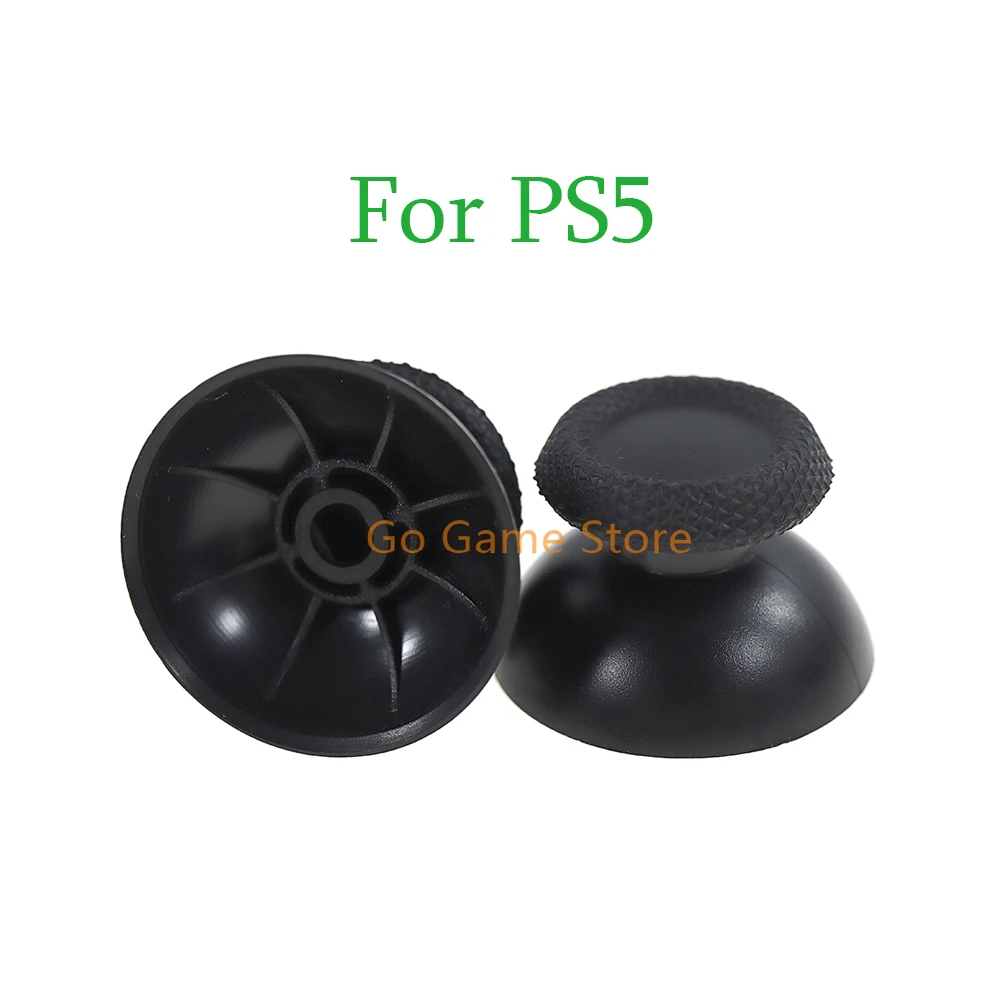 2 pçs preto cinza 3d analógico joystick vara tampa para playstation 5 ps5 controlador polegar capa cogumelo boné