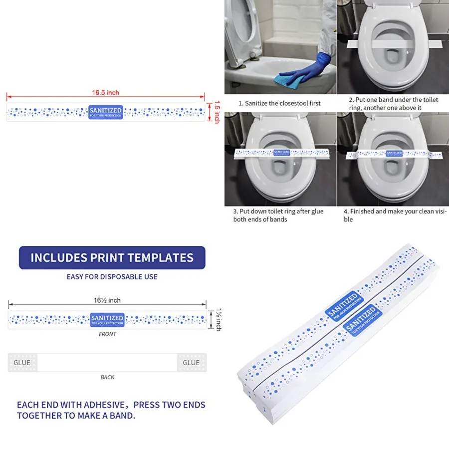 

Ремешок на сиденье унитаза с принтом 161 2 Широкий X 11 2 Глубокий для использования в отеле и моторах Идеально подходит для гигиены и эстетического улучшения Прочный