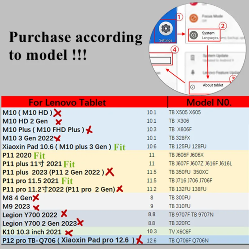 Tablet-Hülle für Lenovo Tab P11 Pro /P11 plus Stift halter Abdeckung für Lenovo Xiaoxin Pad 10,6 11,5 11 ''Pro Hüllen Funda