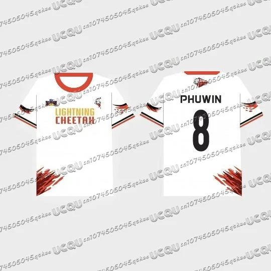 الصيف جولة الرقبة عارضة تايلاند الرجال والنساء Gmm التلفزيون الرياضة اجتماع الفانيلة 3D مطبوعة قصيرة الأكمام فريق الأحمر تي شيرت #6