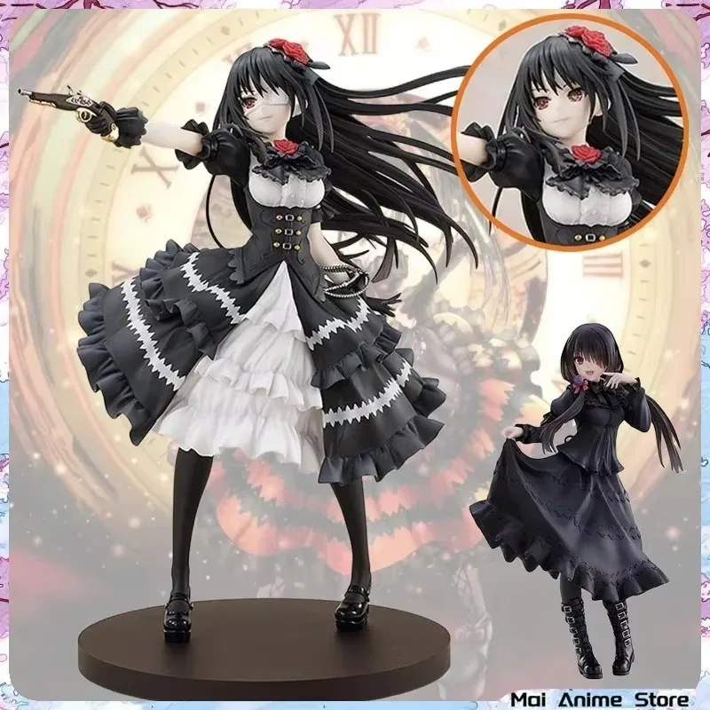 

Tokisaki Kurumi Figure Statue Anime Date A Live Zafkiel Black Kurumi Figurine Sculpture House Decoration Desk Accessories Gift