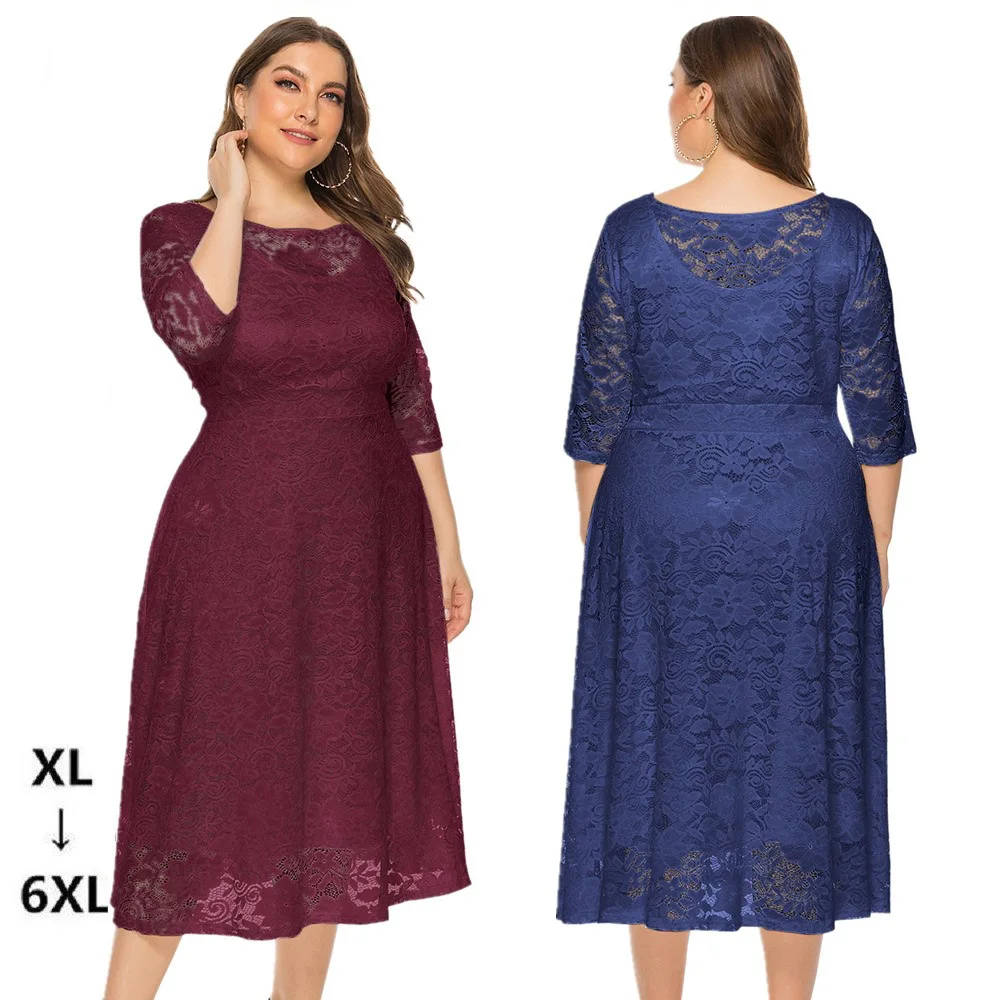 Plus Size A Line Lace Sashes O Neck Bridesmaid Dresses Elegant Wedding Party Formal Prom Evening Zipper
