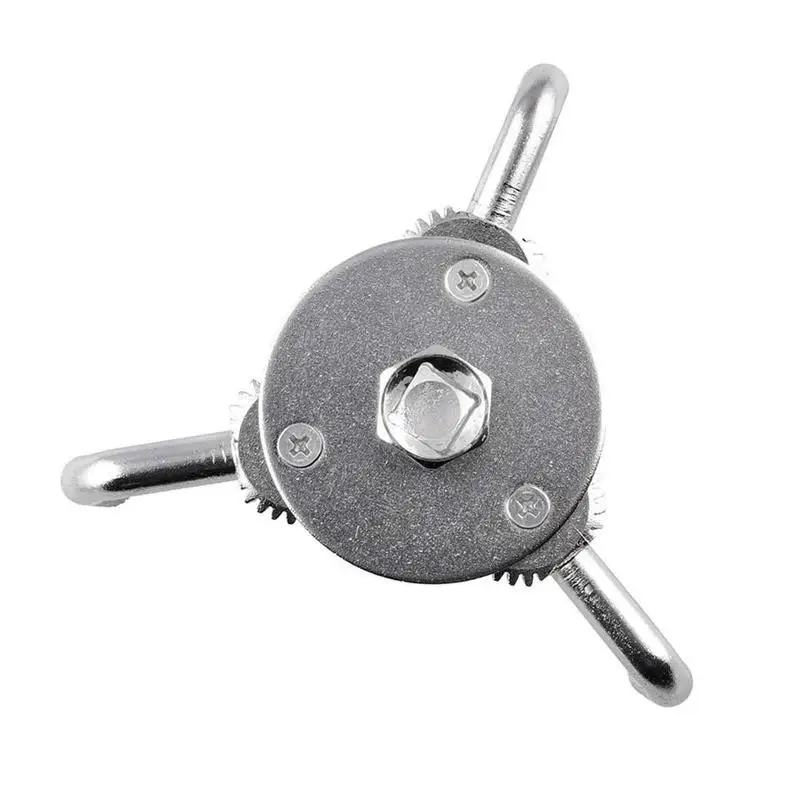 Llave de filtro de aceite de dos vías de 3 mandíbulas, herramienta de removedor de llave de filtro de aceite ajustable Universal