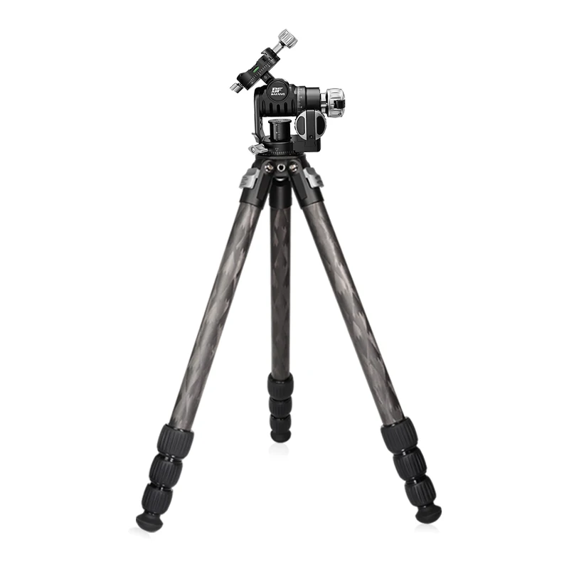 BF Professional Heavy Duty Carbon Fiber Hunting Tripod Retractable Video Camera Tripods Stand