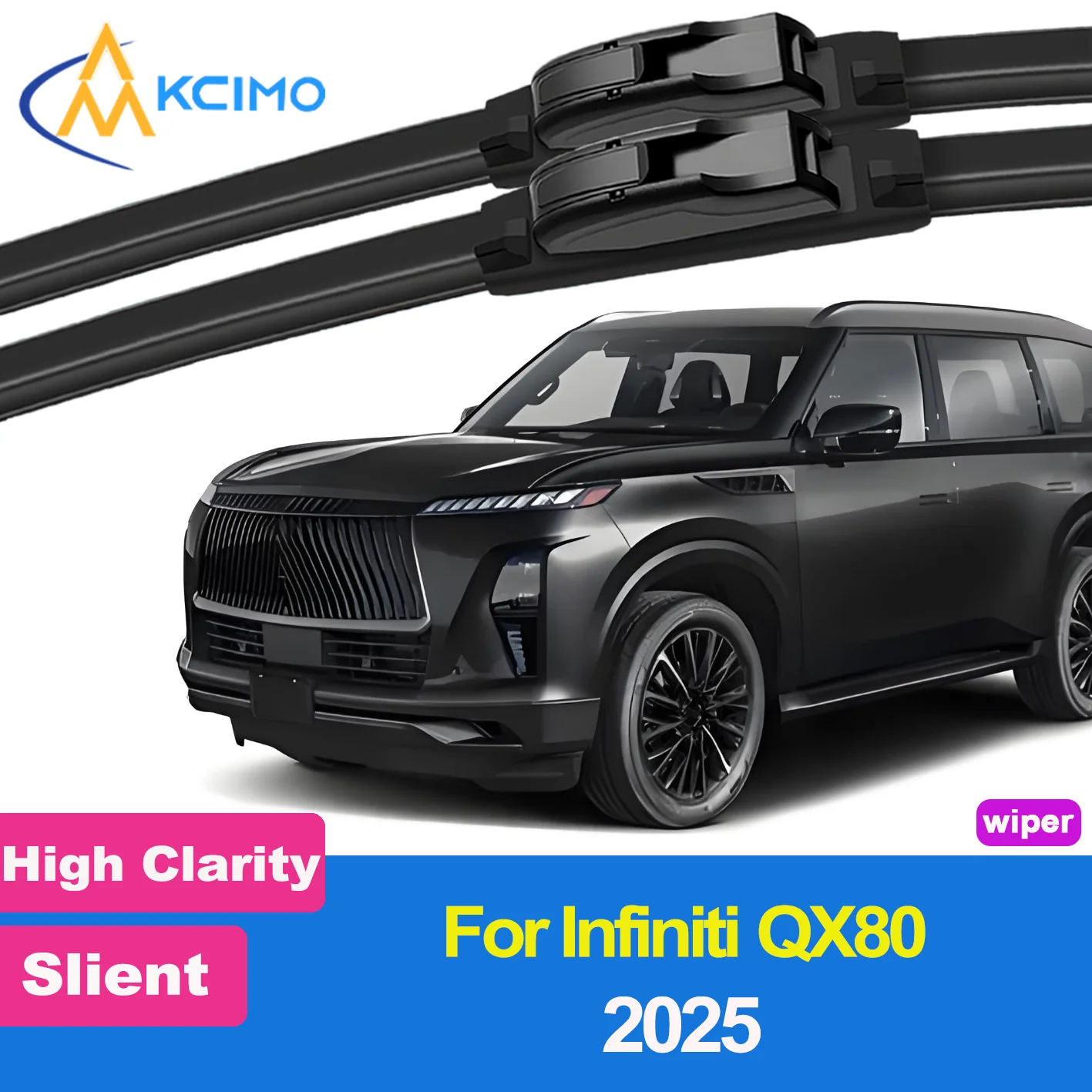 

2PCS New Front Windshield Wiper Blade for Infiniti QX80 Z63 2025 Front Windshield Auto Wipers Blade Accessories 2025 2024 2023