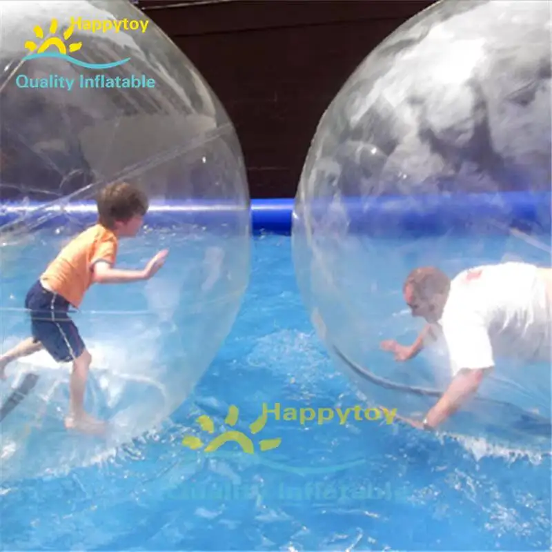 Bola de agua flotante hermética del Pvc de la bola que camina de la agua inflable de la piscina del lago del mar