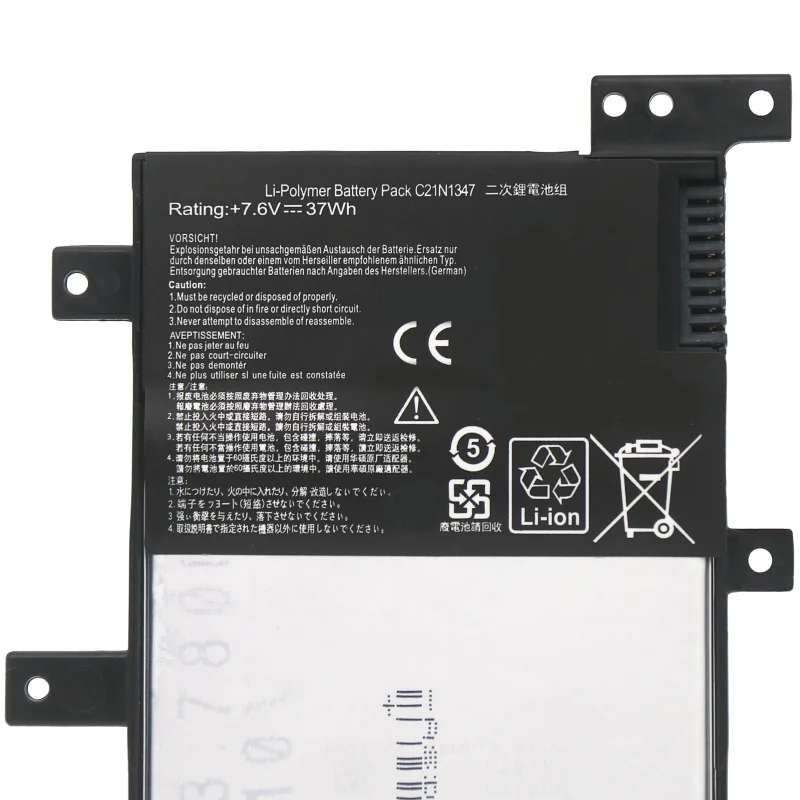 3000mAh 7.6V Replacement Laptop Battery High Quality For ASUS C21N1347 A555L VM510L VM590L W519L F555L K555L