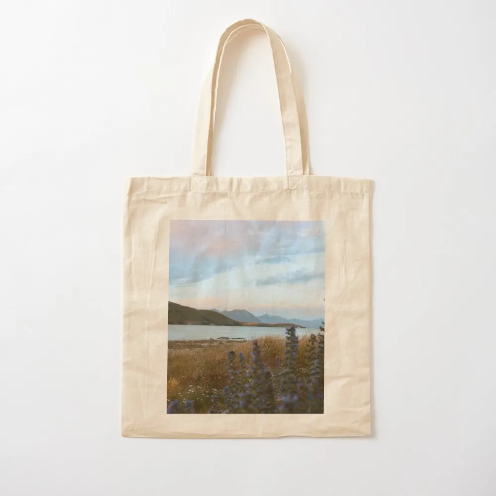 

lake tekapo, nz Tote Bag large tote reusable shopping bags ecological bags woman Canvas