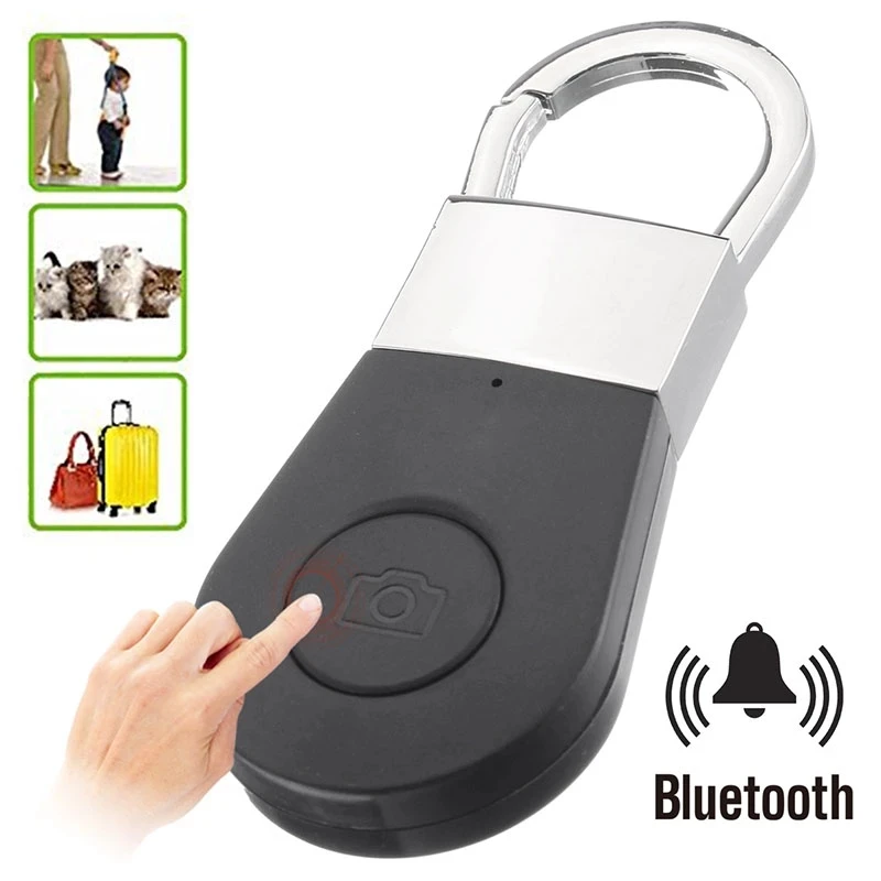 R2 Anti-lost Key Finder Mini GPS Tracker Bluetooth 4.0 Child Pets Smart Keychain Remote Control Locator Keyring One-click Photo