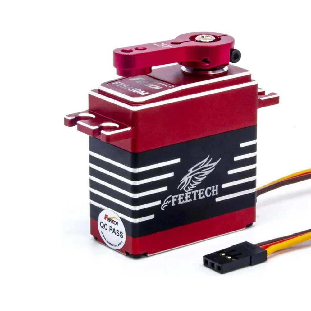 FT5830M 30KG Digital Servo 180° High Speed Metal Gear 0.08s/60° w/25T Horn for 1/8 1/10 RC Baja Truck Car Crawler