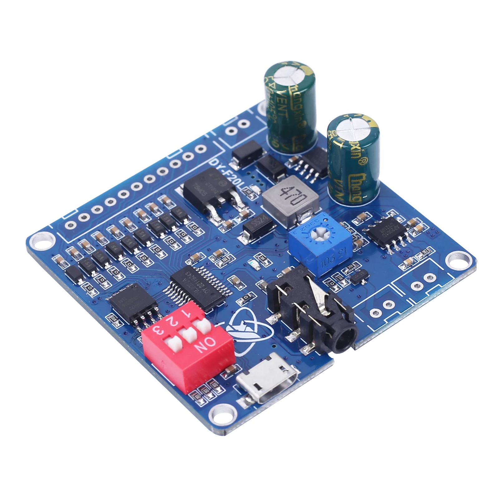 Voice Sound Playback Module 20W Mono 9ch Mp3 Player Power Digital Versterker Board Wav Uart Controller Voor Arduino Dc12/24V