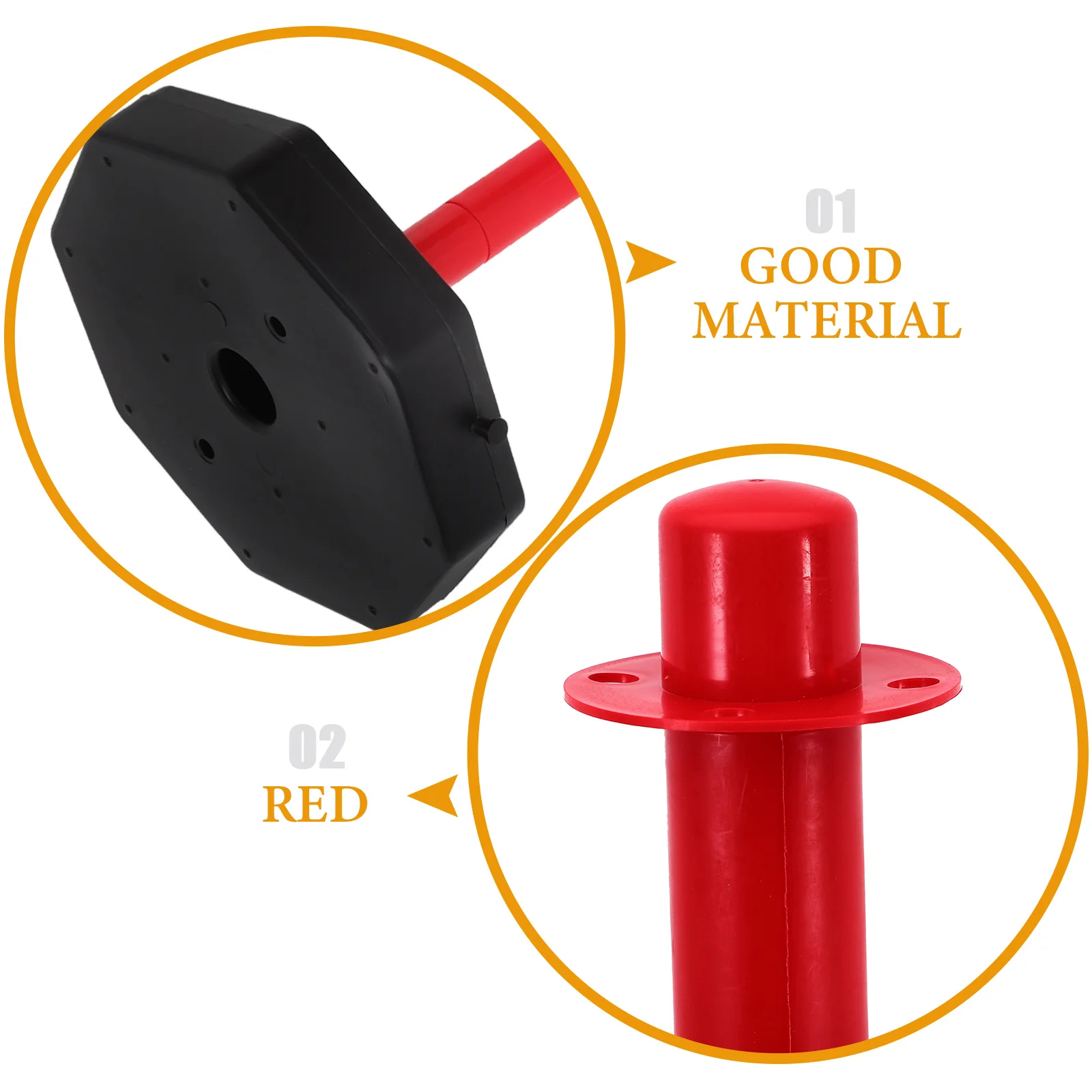 Water-filled Warning Column Delineator Post With Base Pile Traffic Safety Barrier