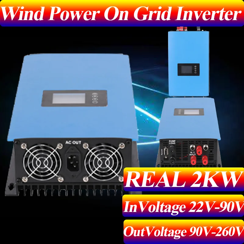 

Household 1000W wind power pure sine wave grid connected inverter with high conversion rate 95% intelligent temperature control