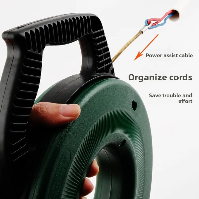 Electrician Steel Wire Cable Puller, Conduit Threading Tool for Hidden Wire and Cable Routing