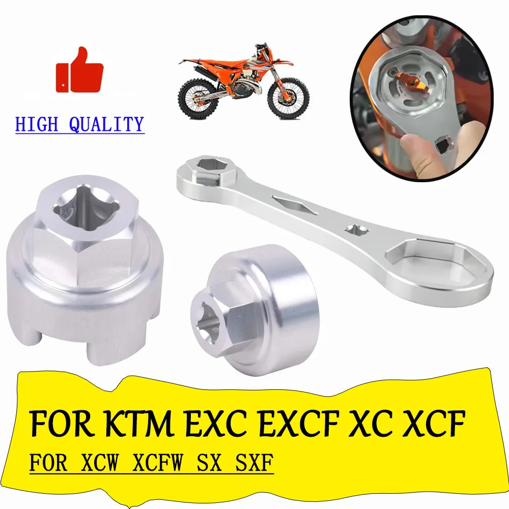 Motorcycle Accessories Fork Valve Cap Socket Wrench Shock Removal Tool Multifunctional For KTM EXC EXCF XC XCF XCW XCFW SX SXF