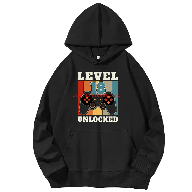 

18th Birthday Gifts Graphic Hoodies New In Hoodies Sweatshirts Spring Autumn Cotton Long Sleeve Unisex Sports Sweatshirt