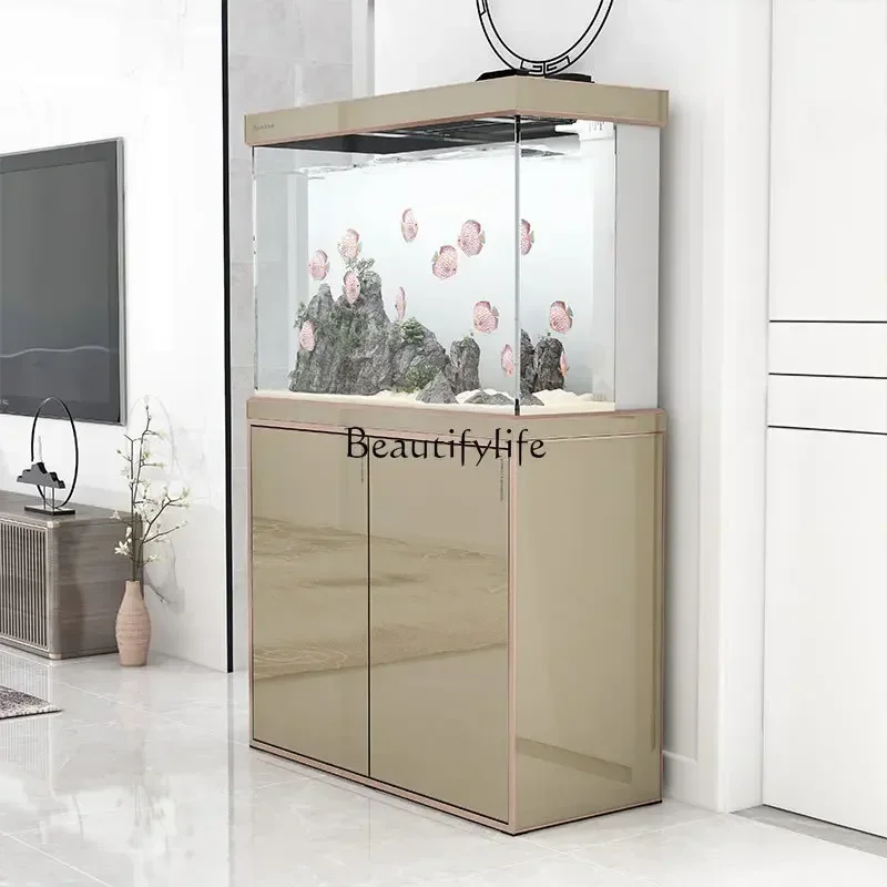 

LD33Bottom Filter Aquarium Living Room Large Household Floor Glass Ecological Fish Tank Medium