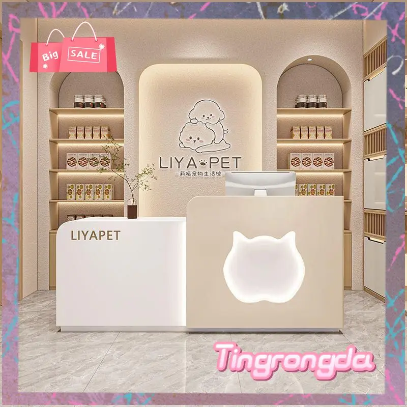 Checkout Modern Front Desk Reception Counter White Classic Business Reception Desks Beauty Salon Mostrador Recepcion Furniture