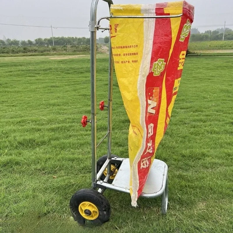 Agricultural support bag bracket wheel support frame grain collection corn rice irrigation bag holder bag holder grain