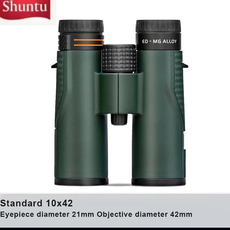 Binoculares Shuntu ED 8X42/10X42/10X50/12X50 para adultos, impermeables y antivaho, de alta potencia, para caza, camping y observación de aves.