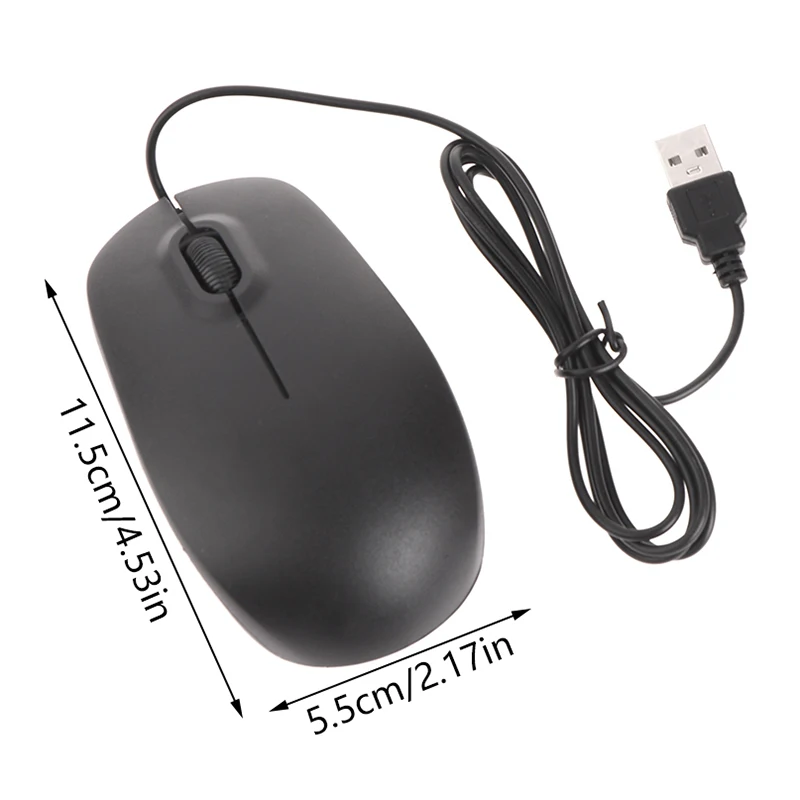1pc For Dell MS111USB Wired Mouse Notebook Desktop Office Computer Mouse USB Wired Mouse For PC Laptop Office Accessories