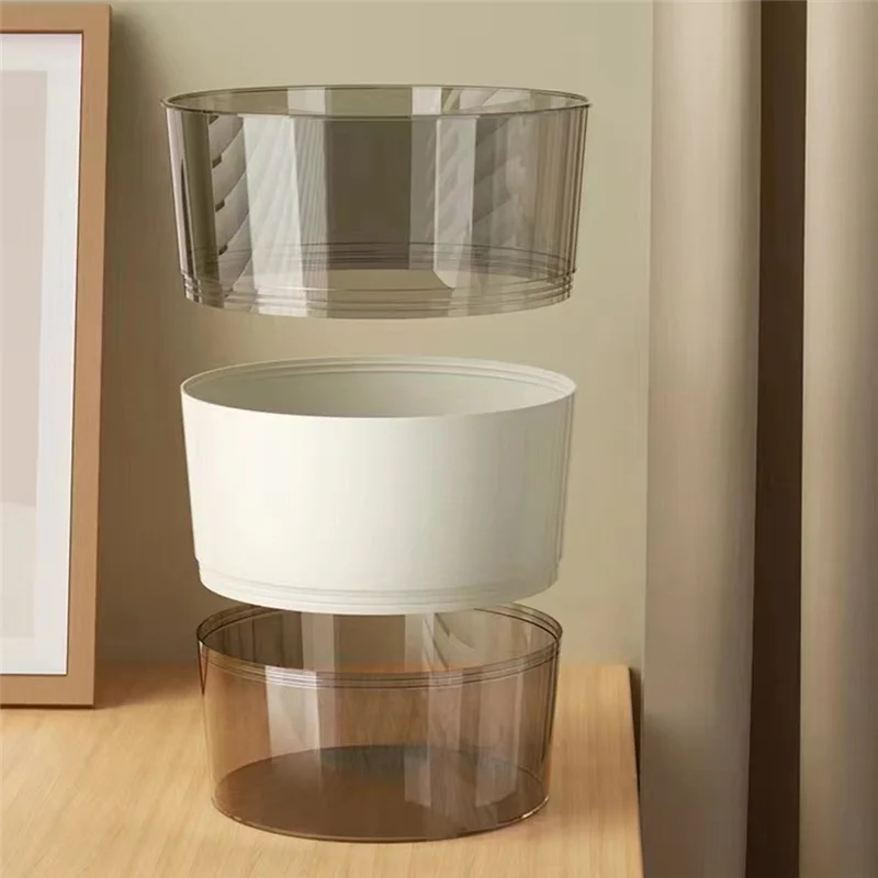 Collapsible Garbagebin Portable Garbagebin Foldable Round Wastebasket,For Bathroom Kitchen Offices
