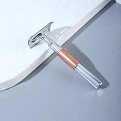 Colorlamb Metal Handle Safety Razor for Men 11CM Double Edge Classic Manual Barber Razor