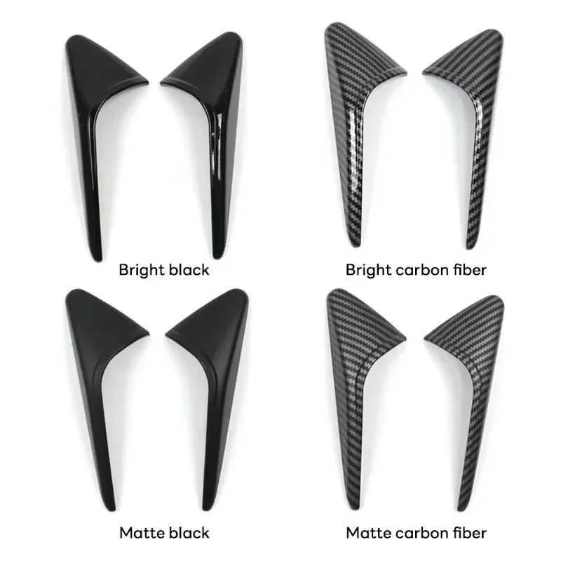 ل تسلا Model3/Y/3 هايلاند 2024 كاميرا جانبية ألياف الكربون نمط لاصقة تزيين الصفر غطاء للحماية قطاع الملحقات #6