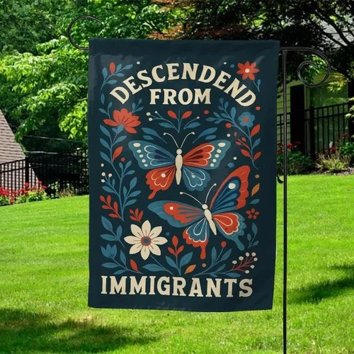 Immigrants Make America Great Flag Anti ICE Deportations Democrat ZZY