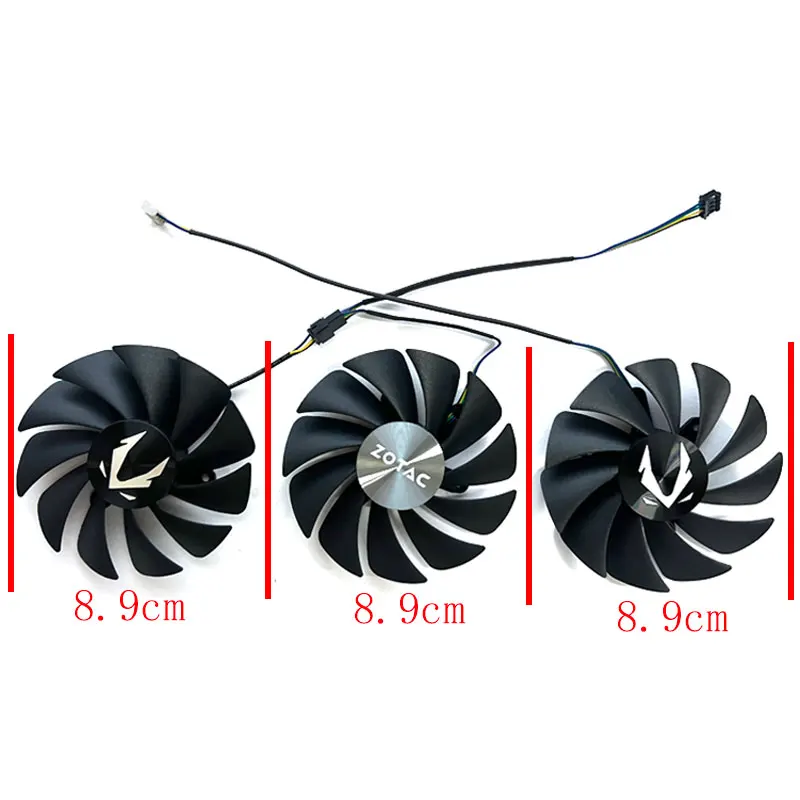 89MM GA92S2U CF9015H12S GPU RTX3080 RTX3090 cooling Fan For Zotac RTX 3070Ti 3080 3080TI 3090 OC Trinity Video card cooling fan