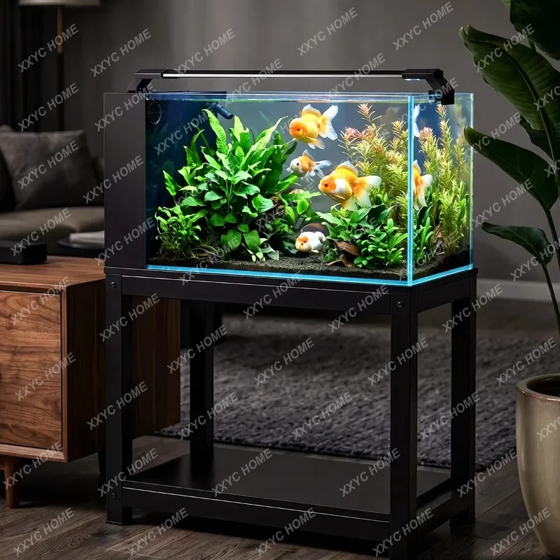 XXSide filter fish tank filter oxygen generator integrated machine living room ultra-white glass small desktop ecological tank