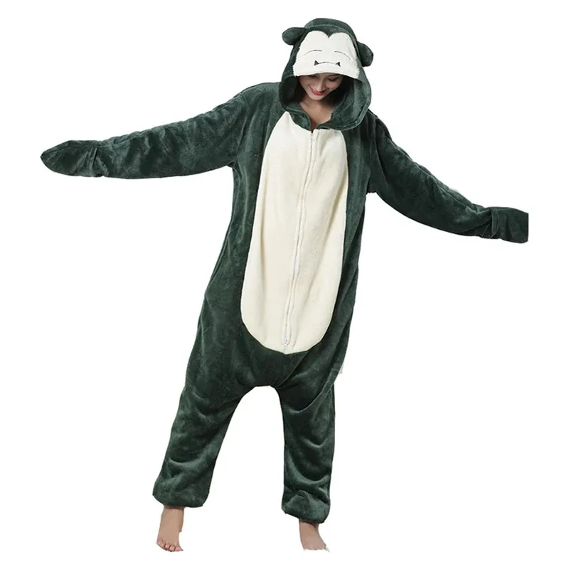 2025 New XXL Men Kigurumi Pajamas Flannel Plus Size 1-Piece Pyjama Anime Onesie For Adults Women Onsie Christmas Full Body Sleep