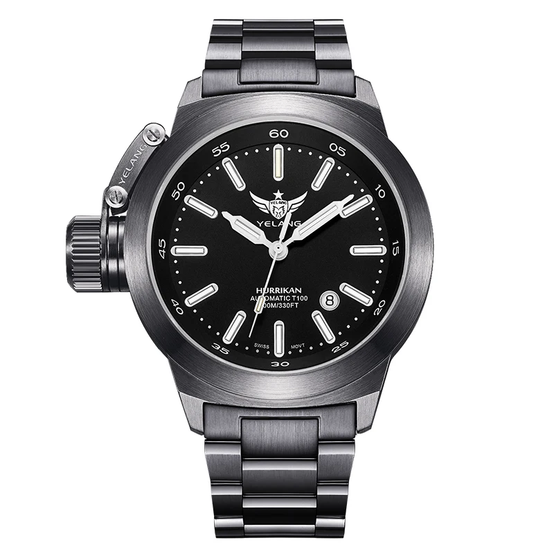 Yelang V1022 ETA 2824 Automatic Mechanical movement Brand Watch Luminous 10ATM 100M Waterproof Men Watch Military Style Watches