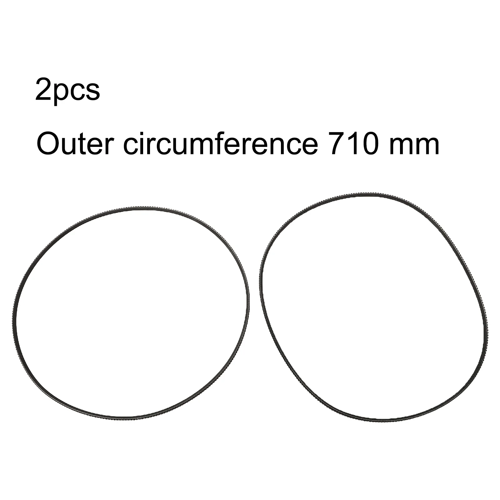 

Replacement Set of 2 5M710 Lathe Motor Drive Belts for Harbor For Freight Lathe Featuring and Cold Resistant Material