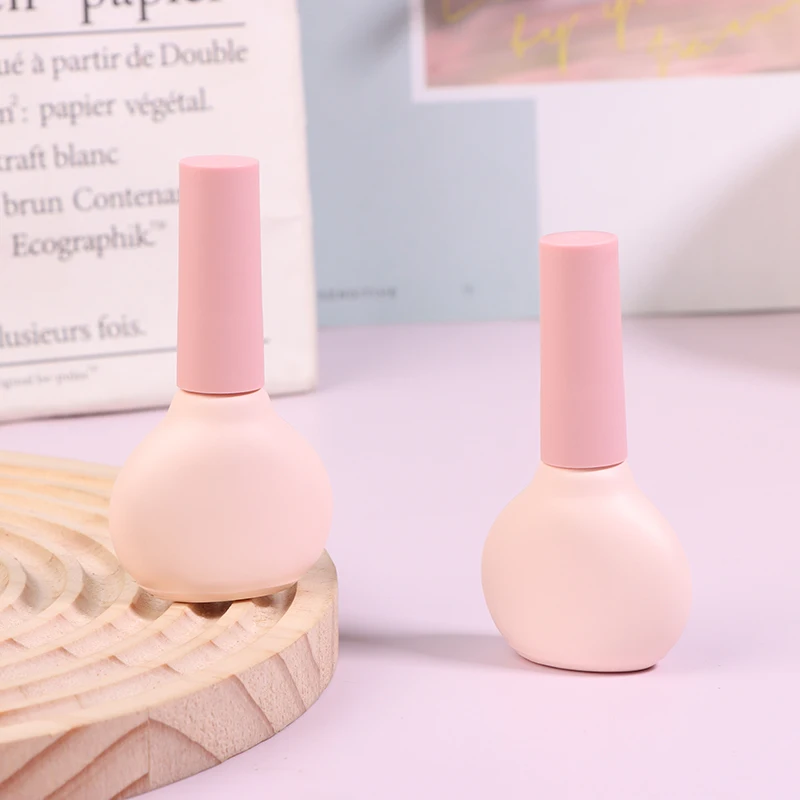 زجاجة طلاء أظافر زجاجية شفافة فارغة 9 مل فارغة مع غطاء فرشاة حاويات مستحضرات التجميل زجاجات زجاجية للأظافر مع فرشاة #4