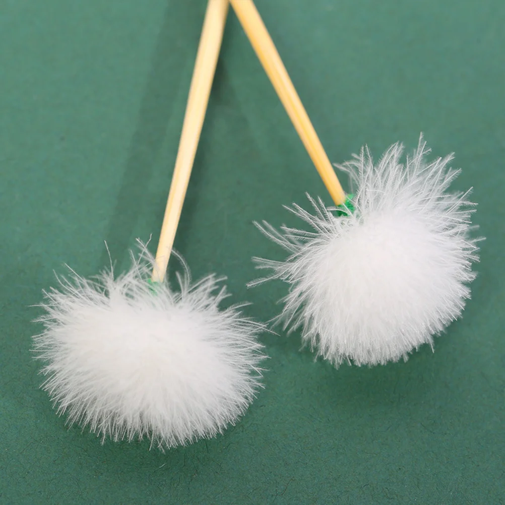 

8Pcs Natural Wood Handle Goose Plume Ear Cleaners Effective Wax Removal Tool Rotating 360 Degree Spiral Design for Gentle Ear