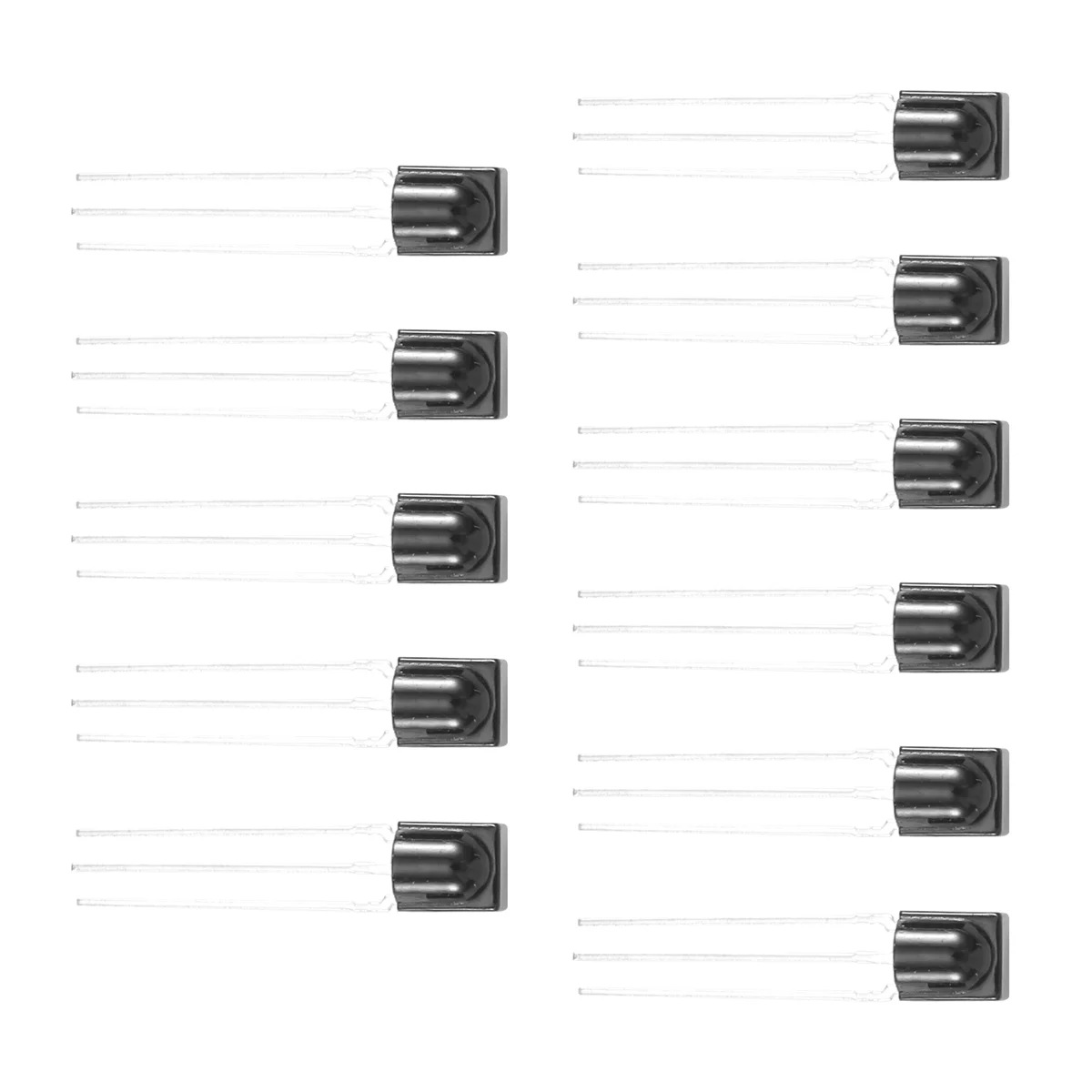 10 Stück Empfangs abstand 15m Infrarot vs838 ir Empfänger module schwarz