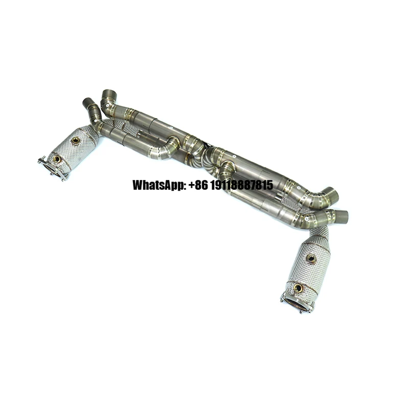 ING Titanium Exhaust Full Set for Porsche 911 991.2 Turbo 3.8T With Heat Shield Downpipe High Quality Auto Performance Parts