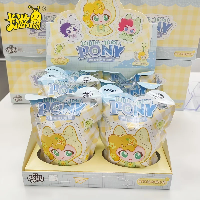 New Genuine KAYOU My Little Pony click Pendant V3 Blind Box Cardboard adventure Box Play Desktop Ornament Collectible Toy