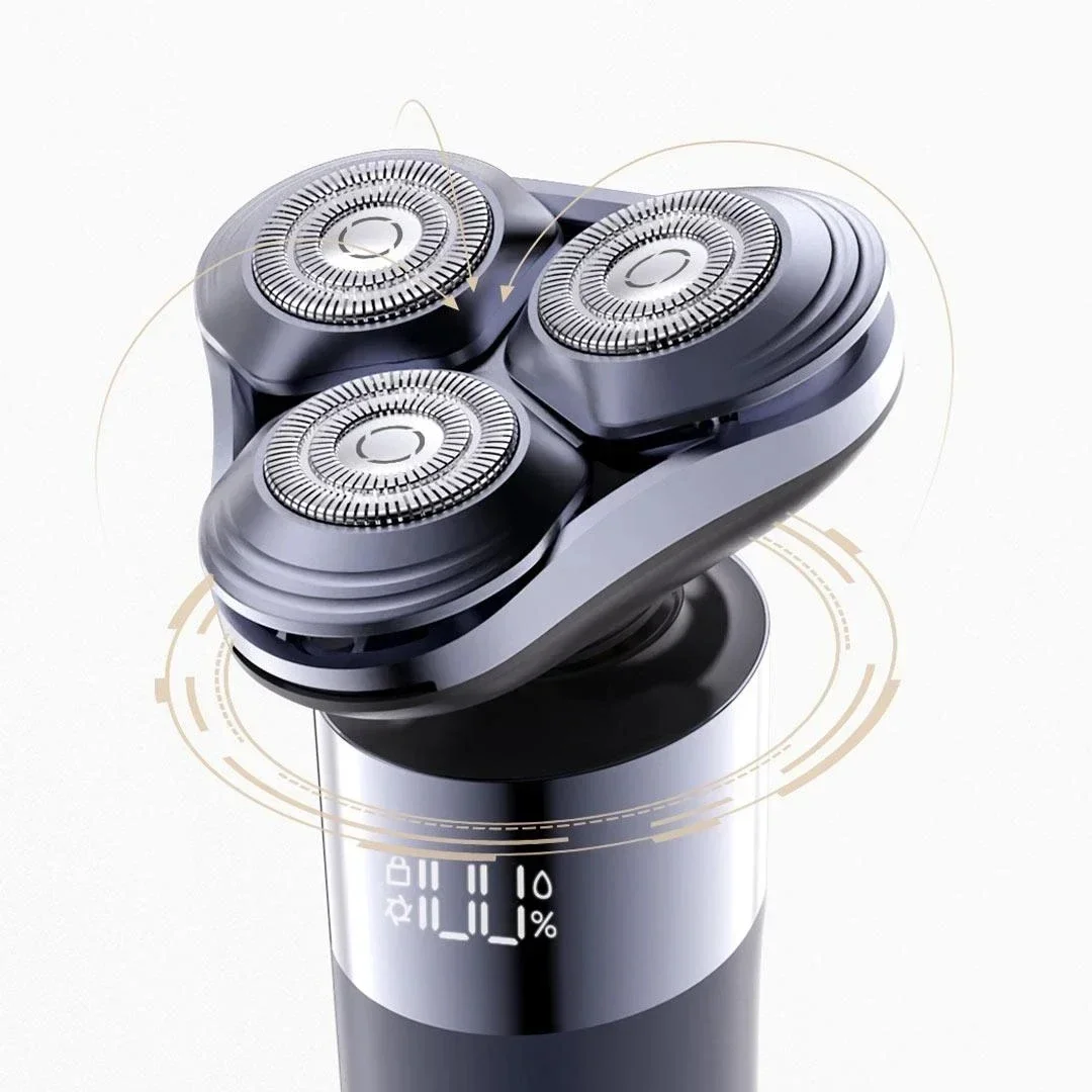 ماكينة حلاقة كهربائية Xiaomi Mijia S302 IPX7 مقاومة للماء LED شاشة ديجيتال 800 مللي أمبير في الساعة Tpye-C ماكينة حلاقة قابلة لإعادة الشحن للرجال