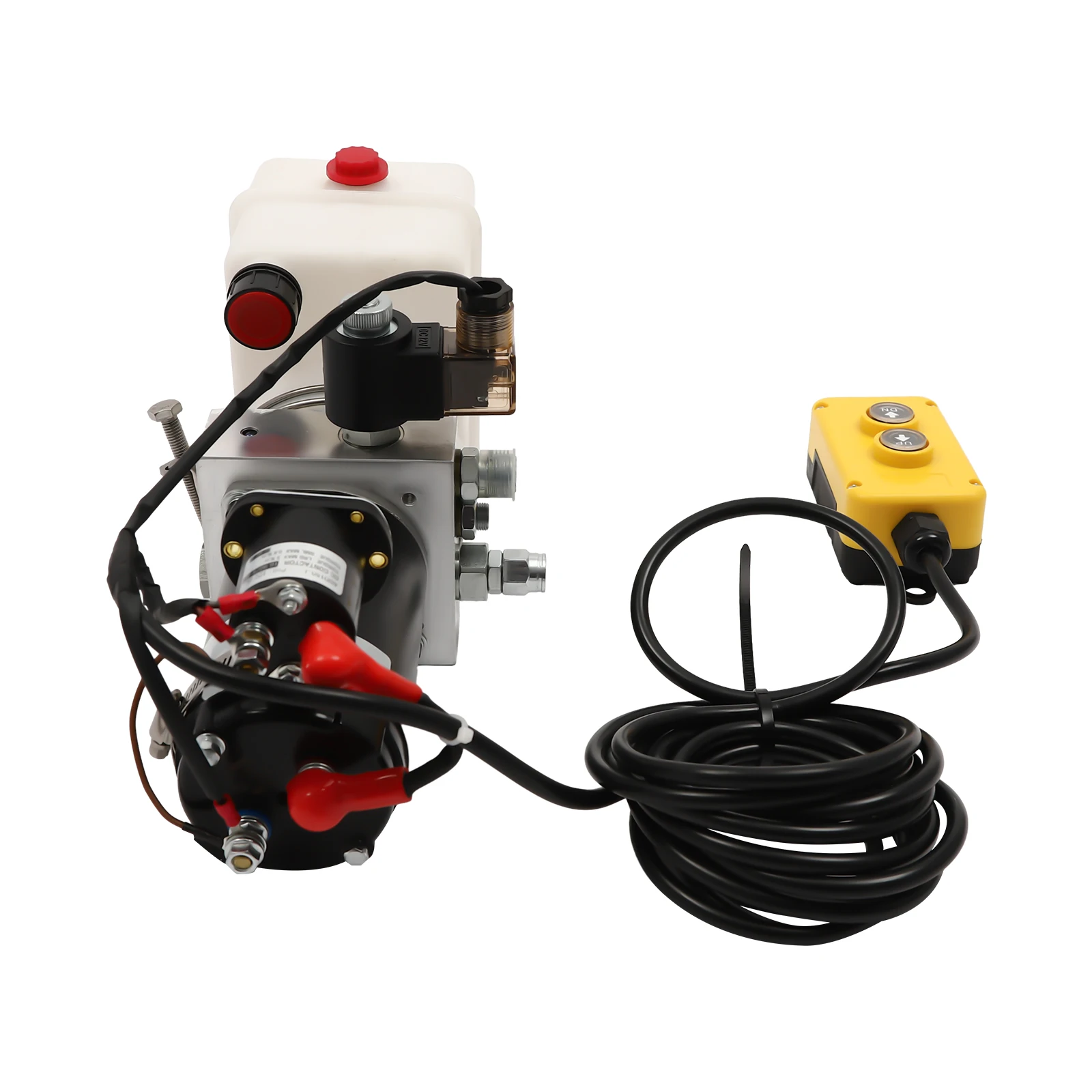 12V 800W Single Acting Dump Truck Electric Hydraulic Pump with Remote Control System Safety&Reliable