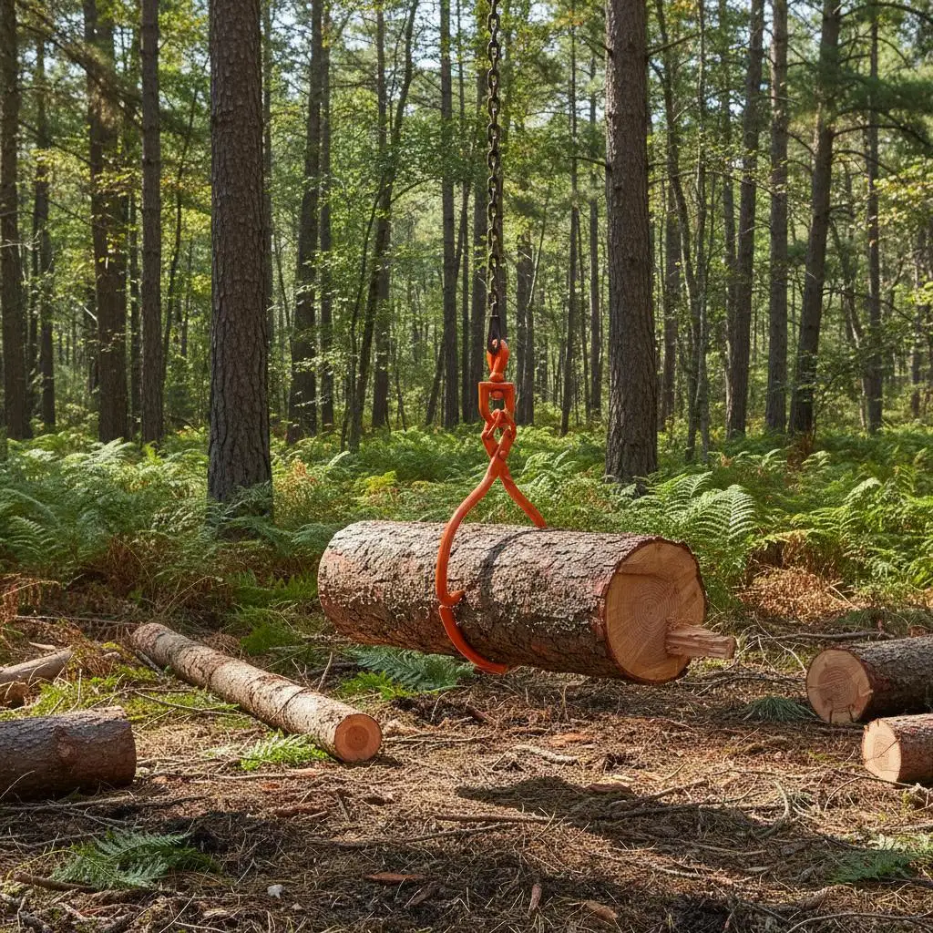 

Крюк для подъема бревен 18 дюймов, для перемещения, буксировки и загрузки древесины, грузоподъемность 772 фунта, сверхмощный вращающийся стальной захват, ручной грейфер