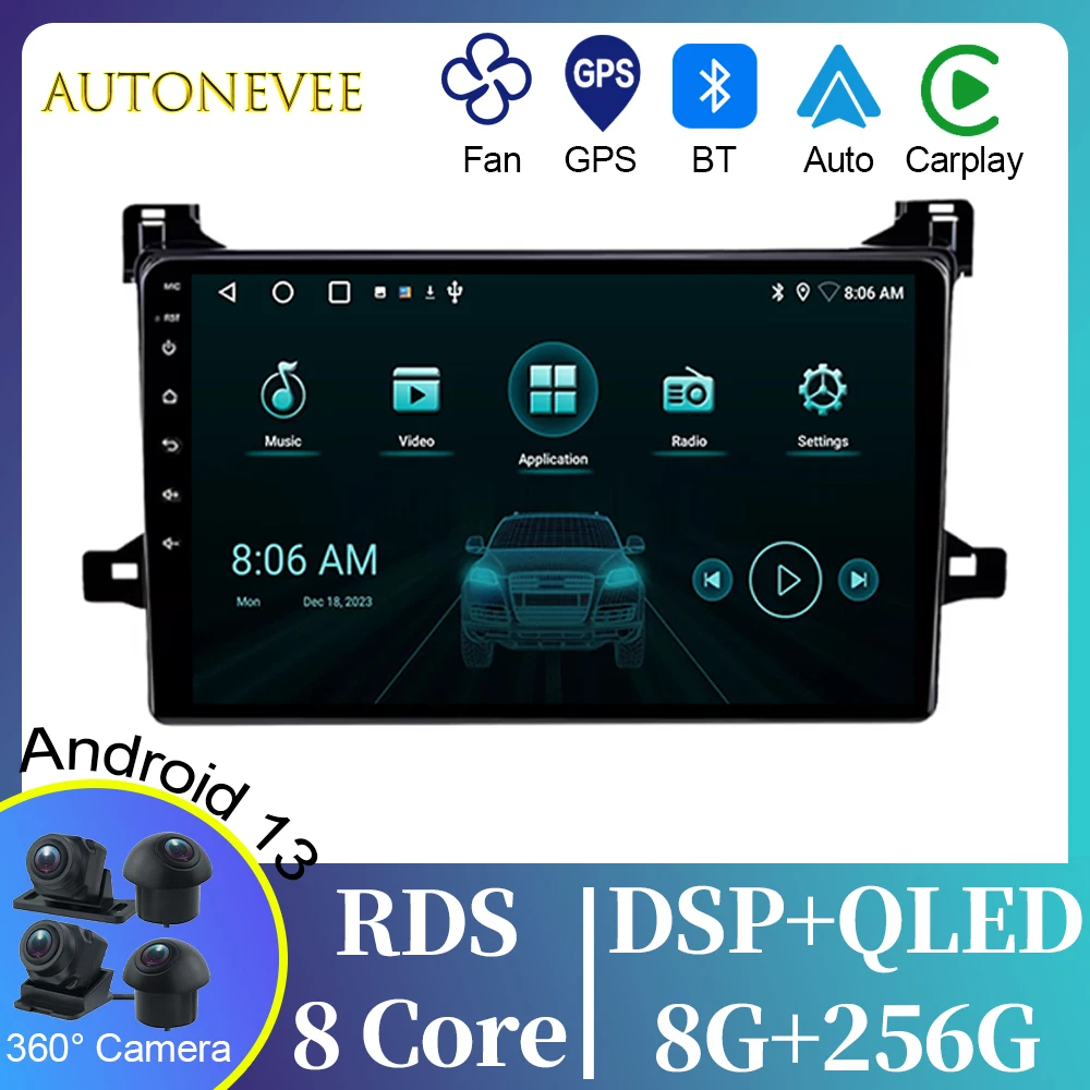 

WIFI Video Player For Toyota Prius XW50 2015 - 2020 Android Auto Car Radio GPS Navigation Multimedia Stereo Carplay No 2din DVD