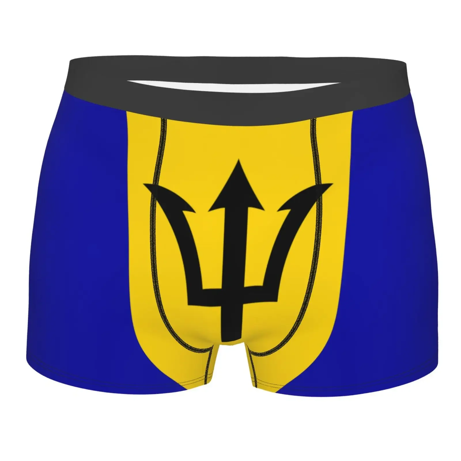 Flag Of Barbados Pattern Men Underwear Boxers Breathable Mens Boxershorts Men's Panties Underpants Man Boxers Briefs Trunks