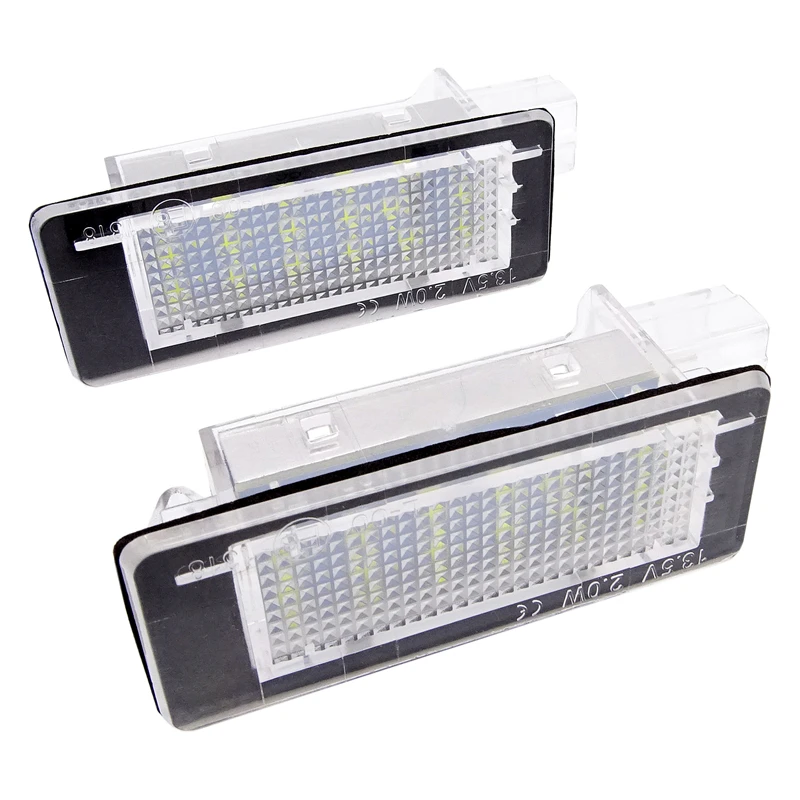 Car 18SMD LED Number License Plate Light for Renault Espace IV Scenic II III Laguna Fluence Captur Modus FL Dacia Duster Lodgy