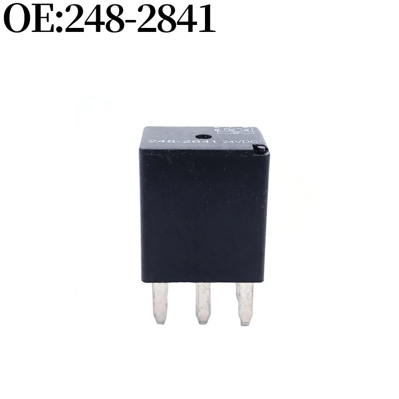 248-2841 2482841 Relay Switch (24VDC, 5Pins) for Caterpillar Construction Machinery Parts Excavator Accessories High Quality New